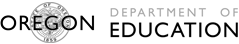 Oregon Department of Education logo and signature